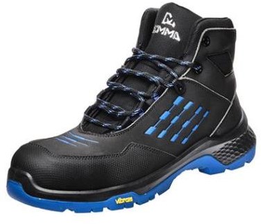 Emma Crossforce X High veiligheidsschoen S3S - D - zwart/blauw - 40