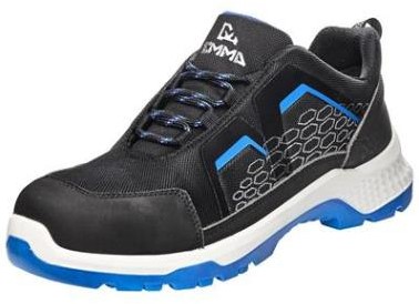 Emma Crossforce Fly low veiligheidsschoen S3S - D - zwart/blauw - 48