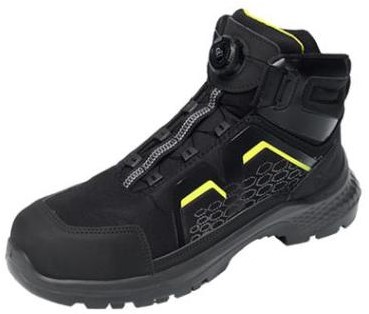 Emma Crossforce Flex high veiligheidsschoen S3S - D - zwart/geel - 38